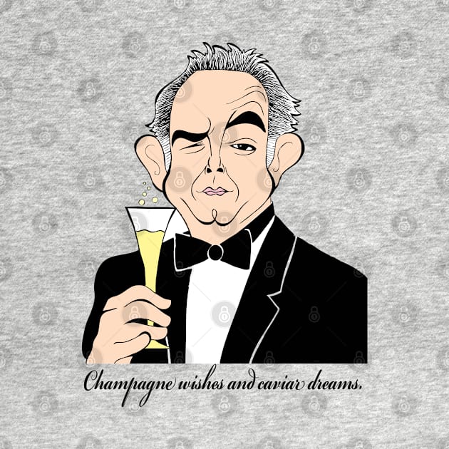 Lifestyles of Rich and Famous Robin Leach Classic TV Show Host by cartoonistguy